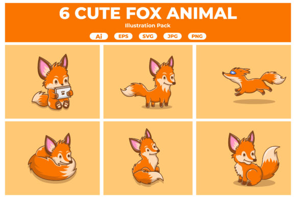 Adorable Fox Illustrations for Every Creative Project