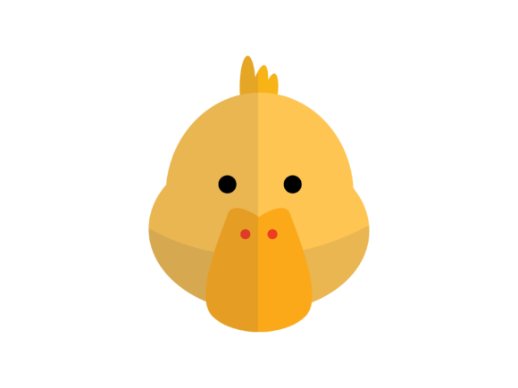 Animal Face Duck Head Illustration: A Creative Asset for Modern Projects