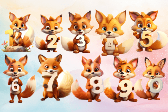 Animal Numbers Clipart for Kids: A Creative Asset Bundle