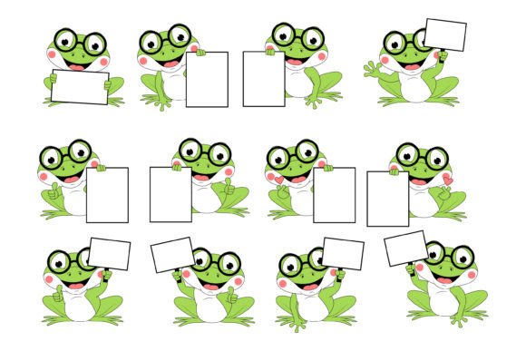 Bringing Characters to Life: The Cute Frog Animal Cartoon Set