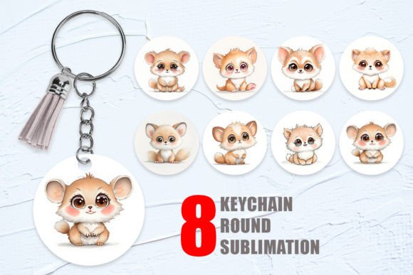Charming Farm Fun: The Cute Animal Farm Keychain Collection