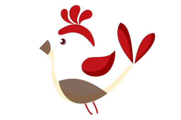 Charming Rooster Cute Animal Chicken Logo Icon