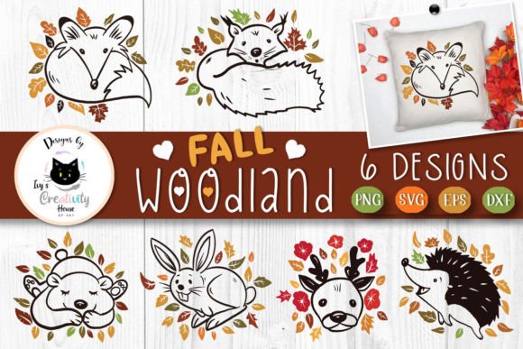 Cute Fall SVG Bundle: Forest Animal SVGs for Autumn Crafts