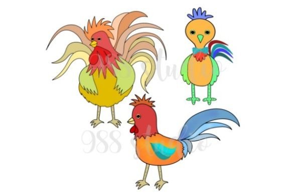 Rooster Cartoon PNG: A Playful Farm Animal Asset