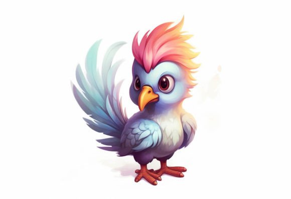 Rooster Kawaii Animal: A Playful Touch for Modern Design Projects