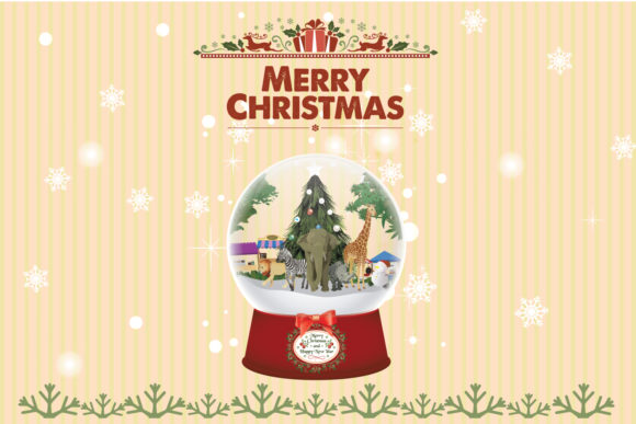 Snow Globe Christmas Animal: Holiday Design Magic