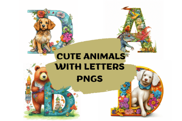 Unleashing Whimsy with Cute Animal Letters Pngs