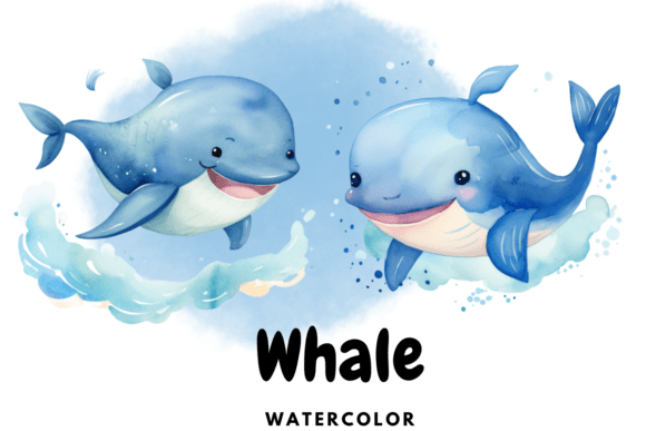 Whale Animal Watercolor: A Fresh Approach to Creative Design Assets